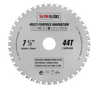 TCT19044TMPT Saxton TCT - Hoja de sierra circular multiusos (190 mm x 44 dientes, madera y metal, compatible con Bosch, Dewalt, Ryobi, Makita, etc