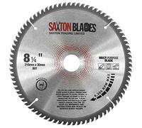 TCT21680TTCG Saxton TCT - Hoja de sierra circular, Disco de Corte de Madera (216 mm x 80 T x 30 mm, anillas de 16, 20 y 25 mm)