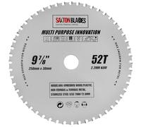 TCT25052TMPT Saxton TCT - Hoja de sierra circular multiusos (250 mm x 52 dientes, para madera y metal, compatible con Bosch, Dewalt, Ryobi, Makita, etc