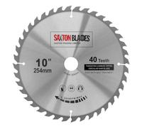 TCT25440T Saxton TCT - Hoja de sierra circular para madera, 254 mm x 30 mm, orificio x 40 T para Bosch Makita Dewalt