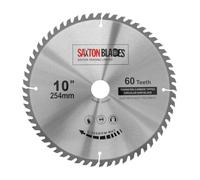 TCT25460T Saxton TCT - Hoja de sierra circular para madera, 254 mm x 30 mm, orificio x 60 T para Bosch Makita Dewalt
