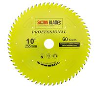 TCT25560TPRO Saxton Professional Range TCT - Hoja de sierra circular de 255 mm x 60 T x 30 mm, orificio de 16, 20, 25, 25,4 mm, anillos de reducción compatibles con Evolution Bosch Makita Dewalt, etc