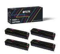 TCTK Tóner 201X 203X CRG-045H CRG-054H Pack de 4 CMYK Compatible con HP Color LaserJet Pro M254dn M254dw M254nw, para Color LaserJet Pro MFP M280nw M281cdw M281fdn M281fdw, sustituye CF400X