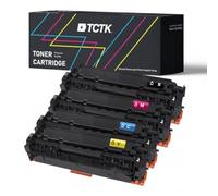 TCTK Tóner 304A 305X 312X CRG-718 Pack de 4 CMYK Compatible con HP Color LaserJet CM2320 MFP Serie, para Color LaserJet CP2020 CP2024 CP2024dn CP2024n CP2025 CP2025dn CP2025n CP2025x, sustituye CC53
