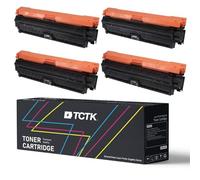 TCTK Tóner 307A Pack de 4 CMYK Compatible con HP Color LaserJet CP5200 CP5220 CP5225 CP5225dn CP5225n CP522xh, para Color LaserJet Professional CP5220 CP5225 CP5225DN CP5225N, sustituye CE740A