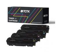 TCTK Tóner 410A CRG-046 Pack de 4 CMYK Compatible con HP Color LaserJet M452DN M452DW M452NW, para Color LaserJet Pro M377, para Pro MFP M477FDN M477FDW M477FNW, sustituye CF410A