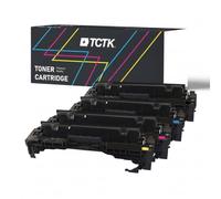 TCTK Tóner 410X CRG-046H Pack de 4 CMYK Compatible con HP Color LaserJet M452DN M452DW M452NW, para Color LaserJet Pro M377, para Pro MFP M477FDN M477FDW M477FNW, sustituye CF410X