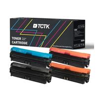 TCTK Tóner 651A Pack de 4 CMYK Compatible con HP Color LaserJet Managed MFP M 775 FM hm zm, para LaserJet Enterprise 700 Color M 775 dn MFP, sustituye CE340A