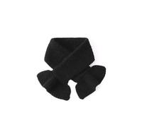 TCVCTNMZTX Bufanda de cachemira tejida for mujer, protección for el cuello, estilo corto, color puro, versátil, for gargantilla cruzada, calentador Bufanda(Pure black)