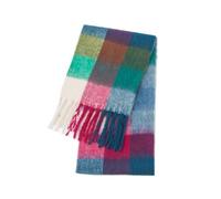 TCVCTNMZTX Chales de cachemira for otoño e invierno. Bufandas a cuadros colores que abrigan a estudiantes, hombres y mujeres. a for borlas más gruesas Bufanda(WJ5673-27)