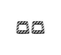 TCVCTNMZTX Compatible for Alfa Romeo Giulia 2015-2023, cubierta de marco micrófono techo coche fibra carbono, pegatina embellecedora, accesorios interiores Pegatinas para el interior del coche