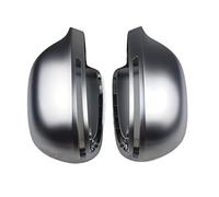 TCVCTNMZTX Tapa de cubierta ala lateral cromo mate plata compatible for Audi A6 C6 4F S6 A4 A5 S5 B8 A3 Q3SQ3 A8 D3 4E Compatible for All Lugar 2009 2010 2012 espejo retrovisor(A6 09-11)