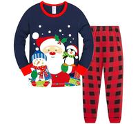 TCWWBB Conjunto de pijama corto para niños de 2 a 8 años, Fiesta de Navidad, 7-8 Years