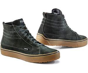TCX 9408w Street 3 Wp - Botas de motocicleta para hombre, color verde/marrón, talla 7