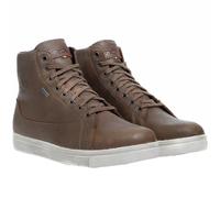 TCX - Mood GTX, Zapatillas de Moto para Hombre, Impermeables y Transpirables con Membrana Gore-Tex, Parte Superior de Piel, Cierre de Cordones, marrón