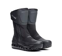 TCX - CLIMA 2 SURROUND GORE-TEX, Botas de Moto de Piel, Impermeables, Hombre, Negro/Gris Oscuro, 43