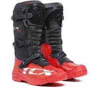 TCX Comp Botas de Motocross para niños, negro-rojo, tamaño 34