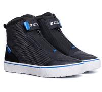 TCX Ikasu 2 Air Zapatos de moto para mujer, Negro/Blanco/Azul, Talla 40