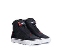 TCX Ikasu 2 Zapatos de moto impermeables para mujer, negro-blanco-rojo, tamaño 37