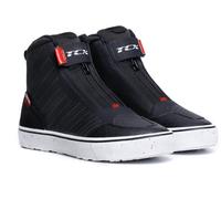 TCX Ikasu 2 Zapatos de moto impermeables para mujer, Negro/Blanco/Rojo, Talla 41