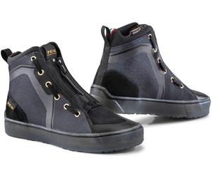TCX Ikasu Impermeable Señoras Zapatos de Moto, negro-plata, tamaño 41 para Mujer