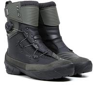 TCX Infinito 3 Medio WP, Botas de Motociclista Hombre, Negro Verde Oscuro, 48 EU