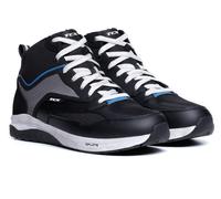 TCX Nalbak Zapatos de moto impermeables, Negro/Blanco/Azul, Talla 46