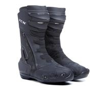 TCX - S-TR1 Waterproof, bota de moto para hombre, deportiva, certificada e impermeable, con integración T-DRY, parte superior de microfibra, cierre de cremallera y velcro, negro