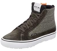 TCX - Street 3 Lady Air, Zapatillas de Moto para Mujer, Ventiladas y Versátiles, Parte Superior de Piel de Ante y Tejido de Malla Transpirable, Cierre de Cordones, Verde/Blanco