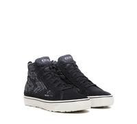 TCX - Street 3 Lady Tex Waterproof, zapatos de moto impermeables para mujer, zapato con membrana T-DRY, parte superior de piel de ante, cierre de cordones, Negro