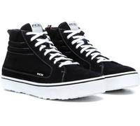 TCX - STREET 3 WP, Zapatos de Moto de Piel, Impermeables, Hombre, Negro/Blanco, 43