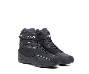 TCX - Zeta Waterproof, Zapatillas de Moto para Hombre, Deportivas e Impermeables, Zapatillas adecuadas para Uso Urbano, Parte Superior de Microfibra, Cordones y Cierre de Velcro