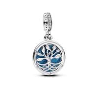 TCZNAF Brillando en la oscuridad, el árbol infinito Doble encanto peligroso Pulseras Charms Abalorios Colgante de Cuentas Amar a la Familia Charms Mujer Mother's Day