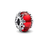 TCZNAF Magia navideña Murano encanto de vidrio Charms Abalorios Colgante de Cuentas Compatible con Europeo Pulsera Collar Charms de Día de la madre San Valentín Para Mujer