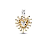 TCZNAF MY RAY OF LIGHT Charms Abalorios Colgante de Cuentas Compatible con Europeo Pulsera Collar de Para Mujer