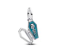 TCZNAF Openable Glow-in-the-dark Skull Charms Halloween Abalorios Colgante de Cuentas Compatible con Europeo Pulsera Collar de Para Mujer