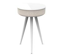 TD Systems SM30B11WB - Mesa Altavoz Bluetooth de 30W con Base de Carga inalámbrica y USB, Batería de 2200mAh [Color Blanco]