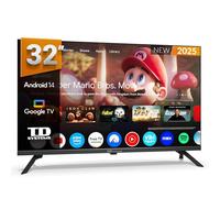 TD Systems - Smart TV 32 Pulgadas, Android 14 GTV, Television TDT HD, Modelo 2025, Televisor con 3 años de garantía - PRIME32K21GLE