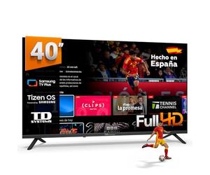 TD Systems - Smart TV 40 Pulgadas con Tizen OS 8.0 Powered by Samsung, sintonizador Triple de televisión (DVB-T2/C/S2). Televisores del 2026 - PRIME40C22TIZEN