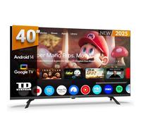TD Systems - Smart TV 40 Pulgadas Full HD, Android 14 GTV, Television TDT HD, Modelo 2025, Televisor con 3 años de garantía - PRIME40K21GLE