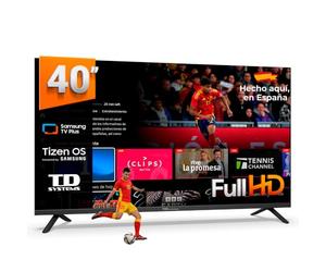 TD Systems - Smart TV 40 Pulgadas Full HD con Tizen OS 8.0 Powered by Samsung, Televisión HDR10 con Sintonizador Triple, Televisores del 2026 | PRIME40C22TIZEN