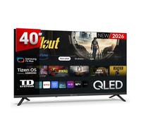 Td systems - smart tv 40 pulgadas qled. samsung tv tizen os 8.0. sintonizador triple (dvb-t2/c/s2). televisores con samsung smart tv gaming hub. televisión del 2026. compatible con prime video, netfli