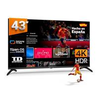 TD Systems - Smart TV 43 Pulgadas 4K con Tizen OS 8.0 Powered by Samsung, sintonizador Triple de televisión (DVB-T2/C/S2). Televisores del 2026 - PRIME43C22TIZEN
