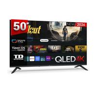 Td systems - smart tv 50 pulgadas qled 4k. samsung tv tizen os 8.0. sintonizador triple (dvb-t2/c/s2). televisores con samsung smart tv gaming hub. televisión del 2026. compatible con prime video, net