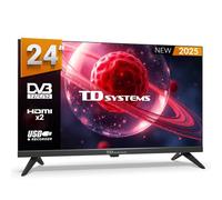 TD Systems - Televisor 24 Pulgadas no Smart TV, televisión TDT 2025, televisores con 3 años de garantía, 2X HDMI, USB Reproductor y Grabador - PRIME24K21H