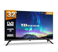 TD Systems - Televisor 32 Pulgadas no Smart TV, televisión TDT 2025, televisores con 3 años de garantía, 2X HDMI, USB Reproductor y Grabador - PRIME32K21H