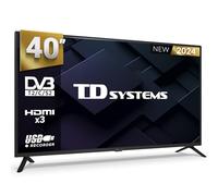 TD Systems - Televisor 40 Pulgadas Full HD, No Smart TV, Television TDT HD, 3 años de garantía, Modelo 2024 - PRIME40C19F