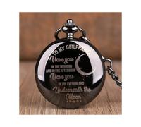 (TD2207) Nuevo diseño para mi amor, reloj de bolsillo de cuarzo, collar, cadena, reloj de bolsillo, para hombres,