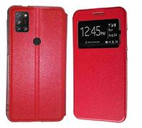 TD24H Funda para Alcatel 3X 2020 4CAM (6.52) Roja Libro Ventana