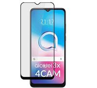 TD24H Protector para Alcatel 3X 2020 4CAM (6.52) Cristal Templado Negro Completo Full Glue